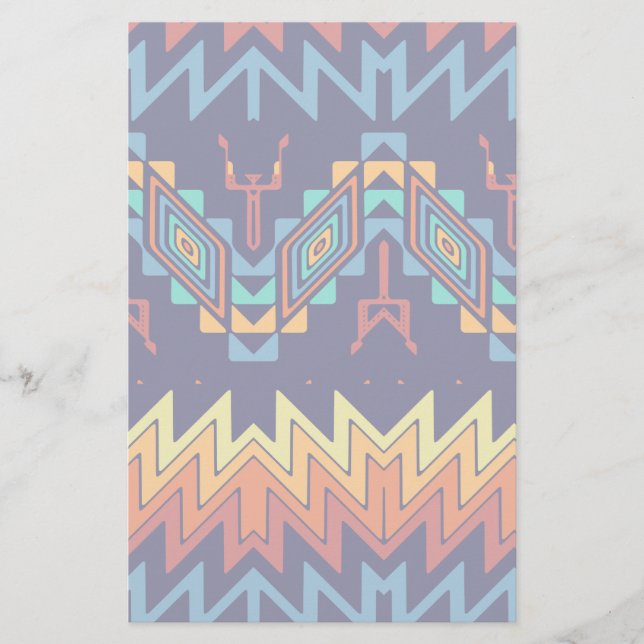 Papelería Diseño tribal abstracto (Anverso)