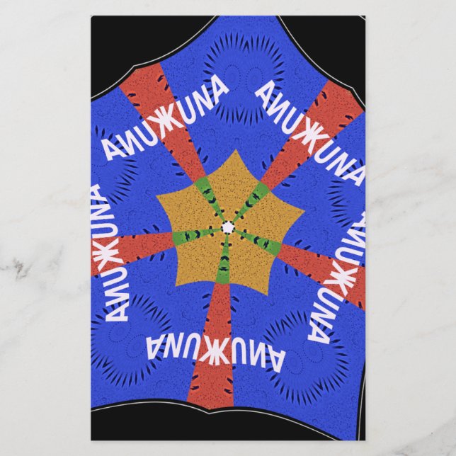 Papelería Diseño tribal africano: Hakuna Matata (Anverso)