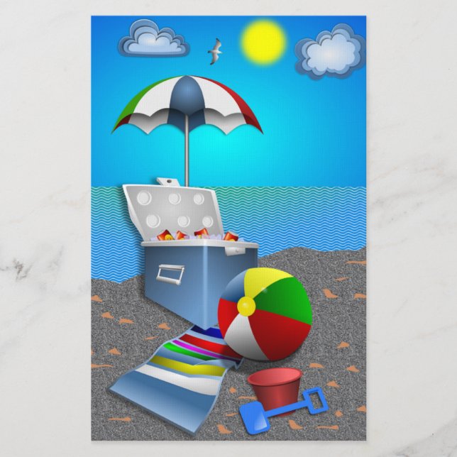 PAPELERÍA DIVERSIÓN EN LA PLAYA (Anverso)