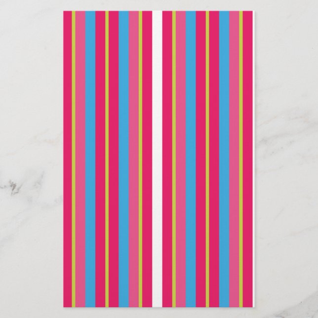 Papelería Divertido colorido Multi Stripes (Anverso)
