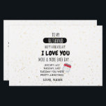 Papelería Divertido mensaje de humor de esposa a esposo en a<br><div class="desc">Divertido mensaje de esposa a esposo en humor de aniversario</div>