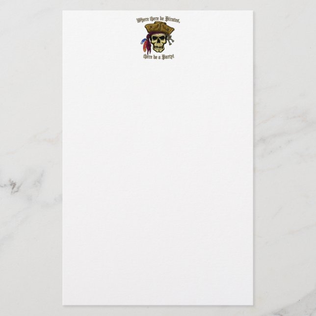 Papelería ¡Donde hay piratas, hay un Fiesta! (Anverso)