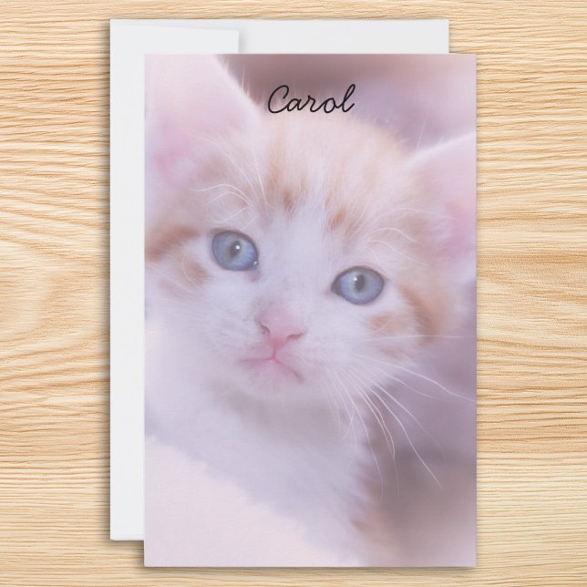 Papelería Dos fotos con tinte rosa (Pink Tinted Two Photo Stationery)