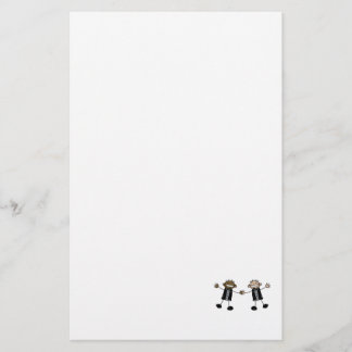 Papelería Dos Grooms Bailando Feliz Interracial