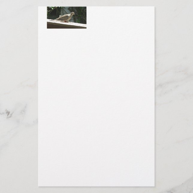 Papelería Dove de duelo (Anverso)