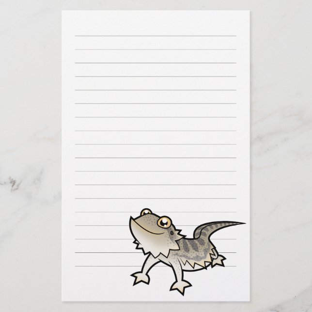 Papelería Dragón barbudo de dibujos animados / Dragón de Ran (Anverso)