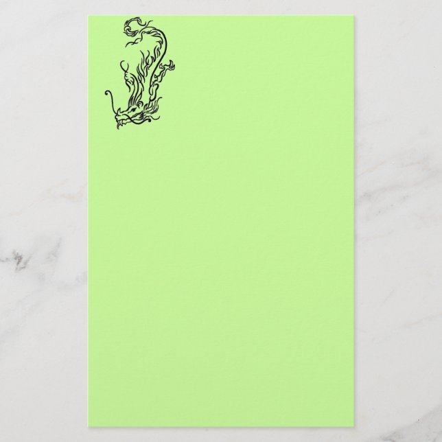 Papelería Dragón de buceo (Anverso)