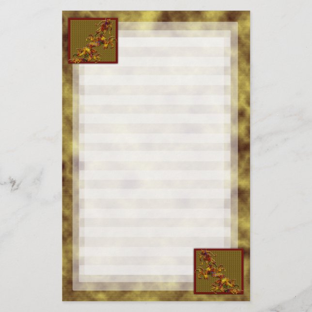 Papelería Dragón del oro viejo (Anverso)