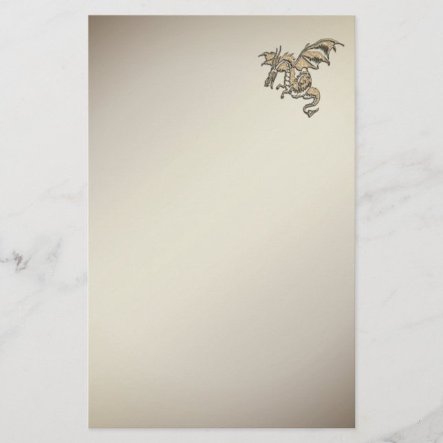 Papelería Dragón dorado (Anverso)