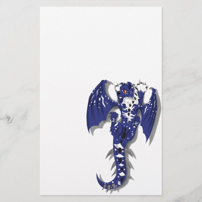 Papelería Dragón lindo del monstruo (Anverso)