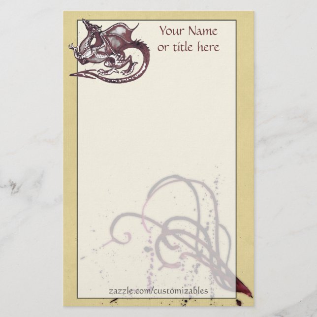 Papelería Dragon Stationery (Anverso)