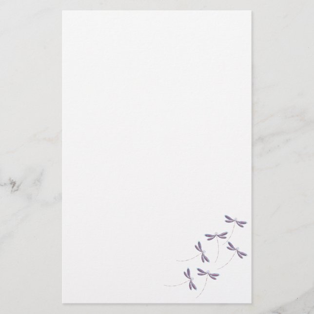 Papelería Dragonflies en vuelo (Anverso)