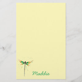 Papelería Dragonfly lindo ilustracion acuático