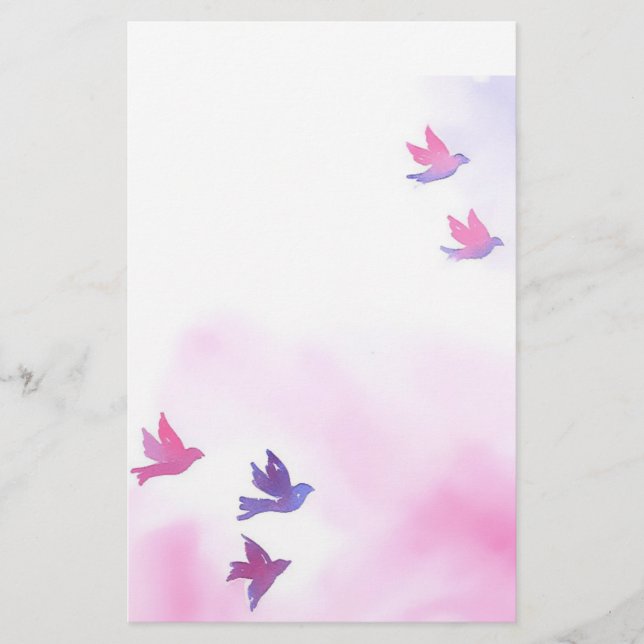 Papelería Dream Birds Stationery (Anverso)
