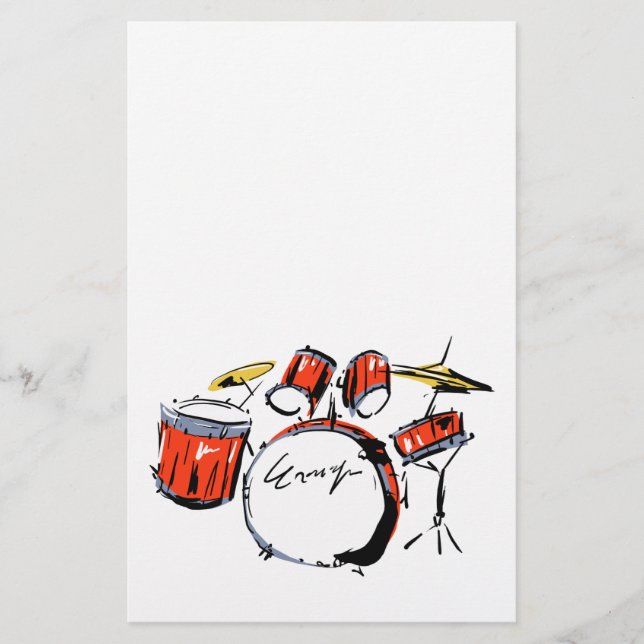 Papelería drums (Anverso)