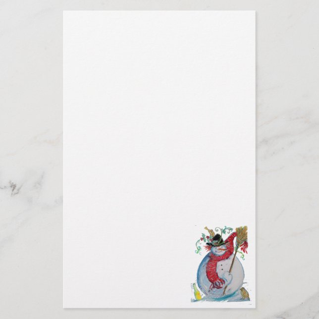PAPELERÍA DRUNKEN SNOWMAN (Anverso)