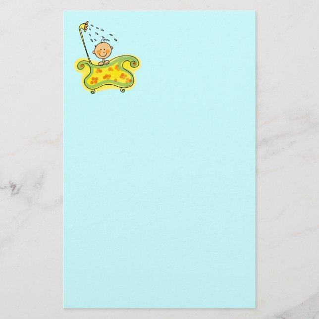Papelería Ducha de bebé (niño) (Anverso)