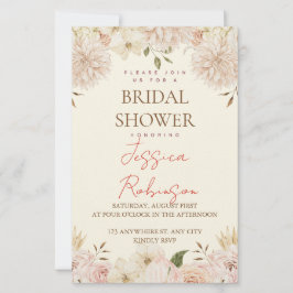 Papelería Ducha de Novia Floral Rosado