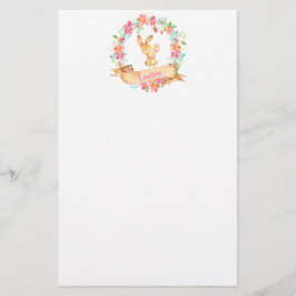 Papelería Ducha floral del conejito de la mamá y de la niña