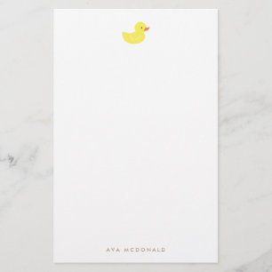 Papelería Ducky de goma personalizada del  