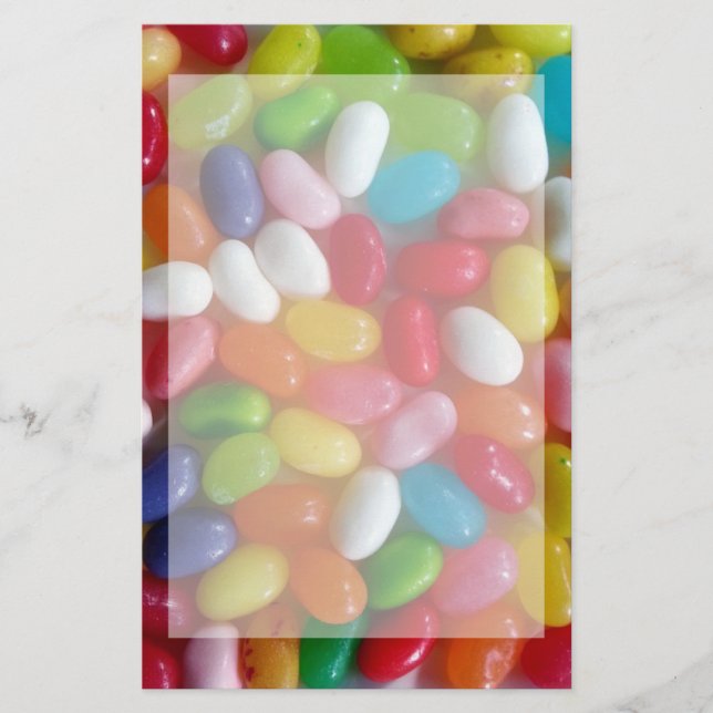 Papelería Dulces jelly beans coloridos (Anverso)