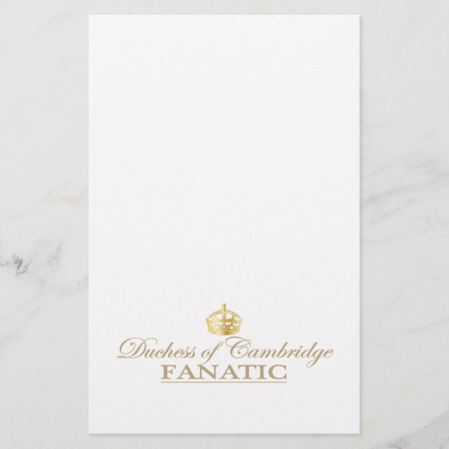 Papelería Duquesa de Cambridge Fanatic (Anverso)