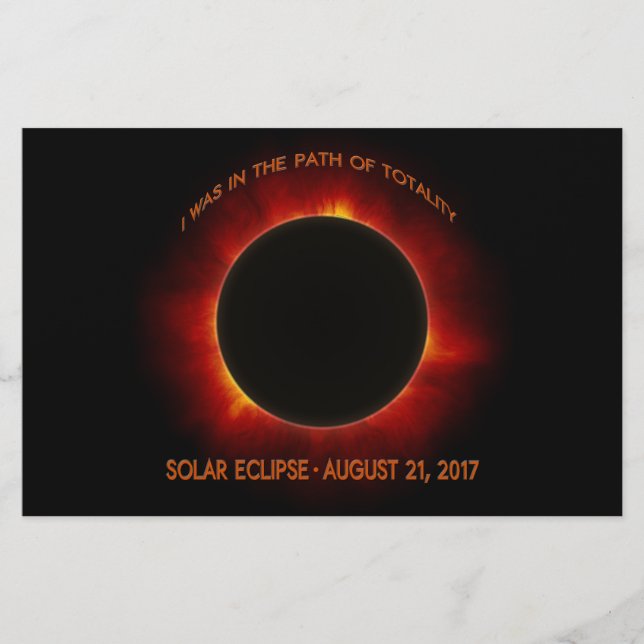 Papelería Eclipse solar (Anverso)