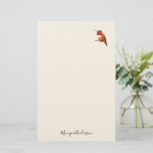 Papelería Ecru Hummingbird Stationery