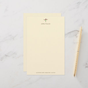 Papelería Ecru Hummingbird Stationery