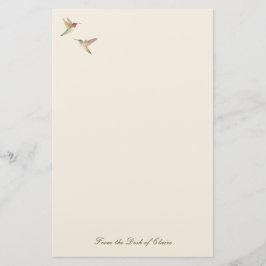 Papelería Ecru Hummingbird Stationery