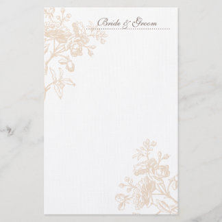 Papelería Ecru Rosa Boda Stationery