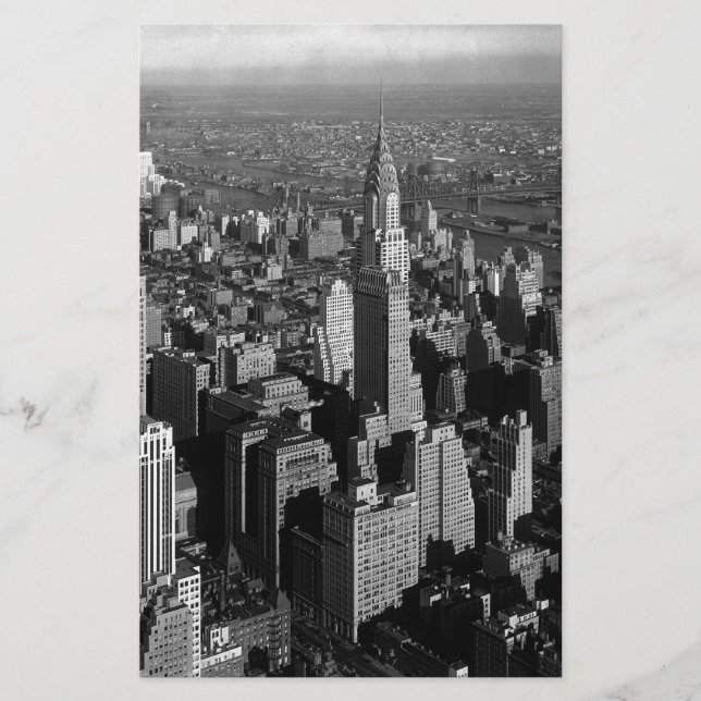 Papelería Edificio Chrysler Nueva York Manhattan (Anverso)