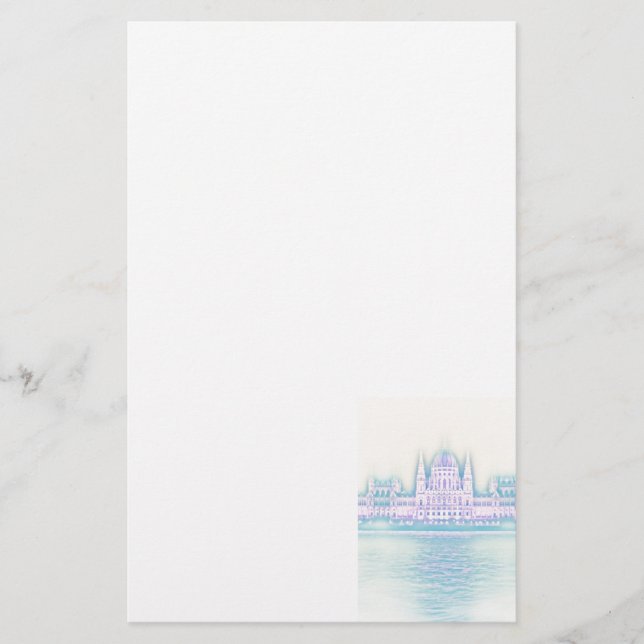 Papelería Edificio del Parlamento de Budapest Hungría (Anverso)