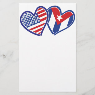 Papelería EE.UU. Cuba Love Hearts