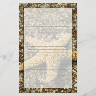 Papelería EE. UU., HI, Kauai, Glass Beach con estrella de ma