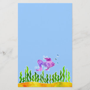 Papelería Efectos de escritorio a pescado del batik