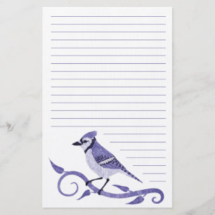 Papelería Efectos de escritorio alineados arrendajo azul