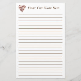 Papelería Efectos de escritorio alineados corazón