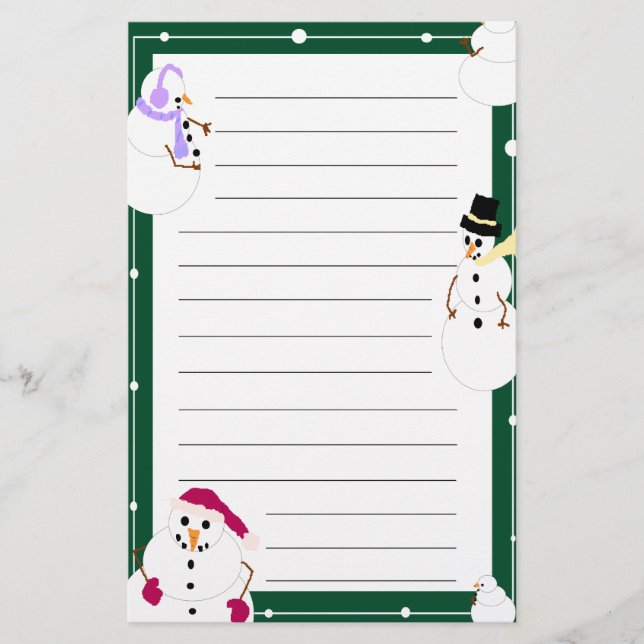 Papelería Efectos de escritorio alineados del día de fiesta (Anverso)