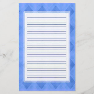 Papelería Efectos de escritorio alineados diamante azul