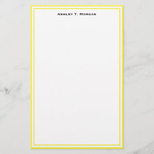 Papelería Efectos de escritorio amarillos/blanco