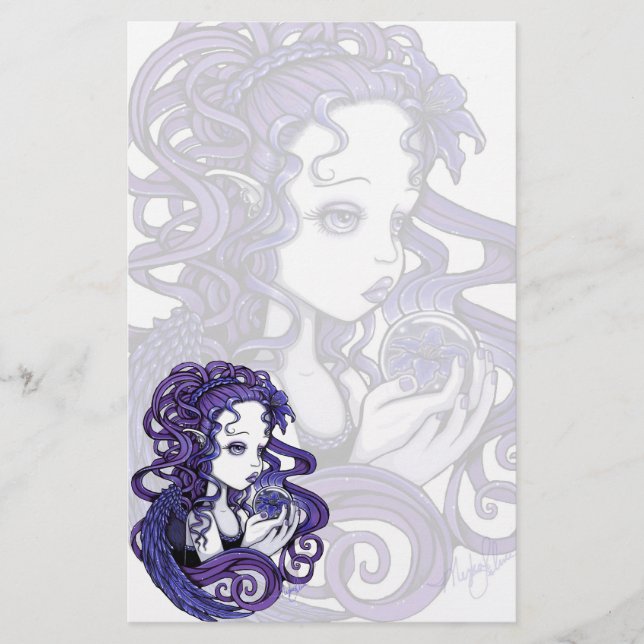 Papelería Efectos de escritorio "Amethyst" del arte del (Anverso)