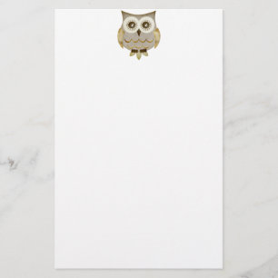 Papelería Efectos de escritorio anchos del búho de los ojos