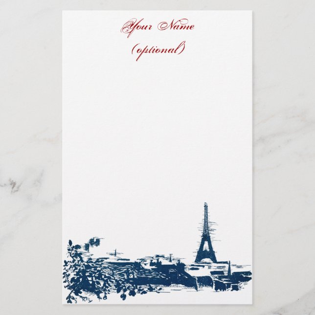 Papelería Efectos de escritorio artsy de la torre Eiffel del (Anverso)