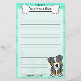 Papelería Efectos de escritorio australianos del pastor del