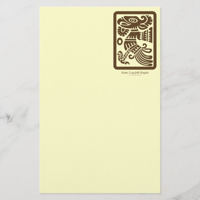 Papelería Efectos de escritorio aztecas de Cuauhtli - de (Anverso)
