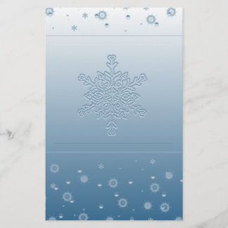Papelería Efectos de escritorio azules del copo de nieve