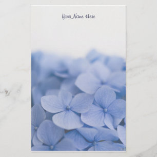 Papelería Efectos de escritorio azules del Hydrangea