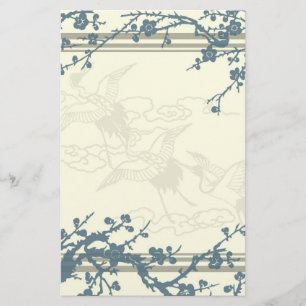 Papelería Efectos de escritorio azules y beige del árbol