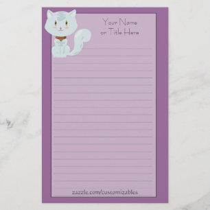 Papelería Efectos de escritorio blancos del gato